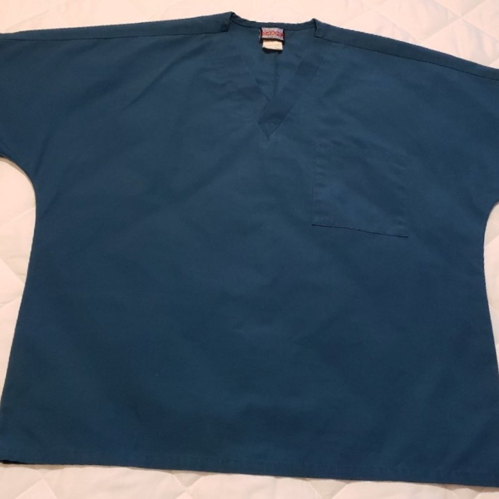 Cherokee M Scrub Top- Indigo